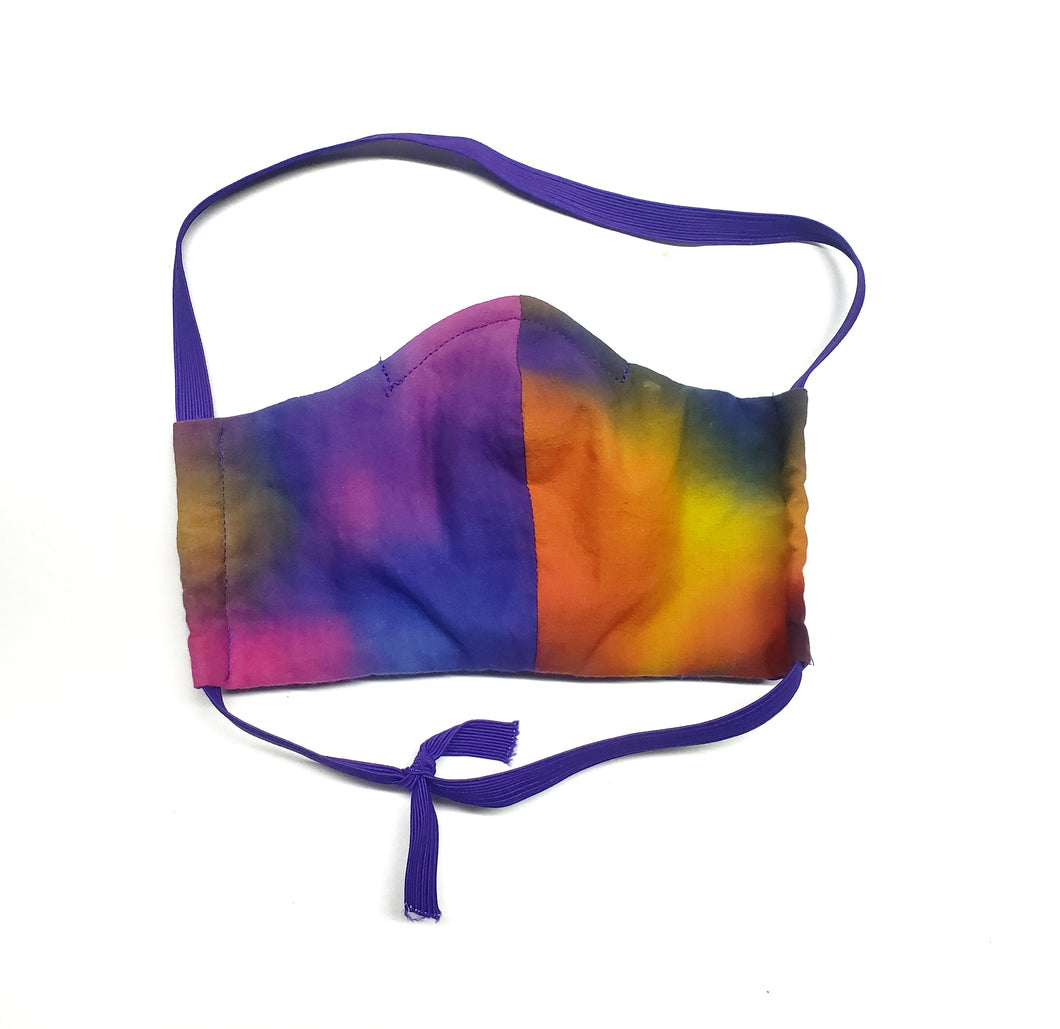 Tie Dye Face Mask , Fitted Cotton, Wire Nose, Filter Pocket WITH FILTERS, Dust Mask, Free Shipping
