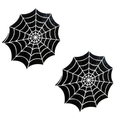 Freaking Awesome Glitter Blacklight Spider Web Pastie Nipztix