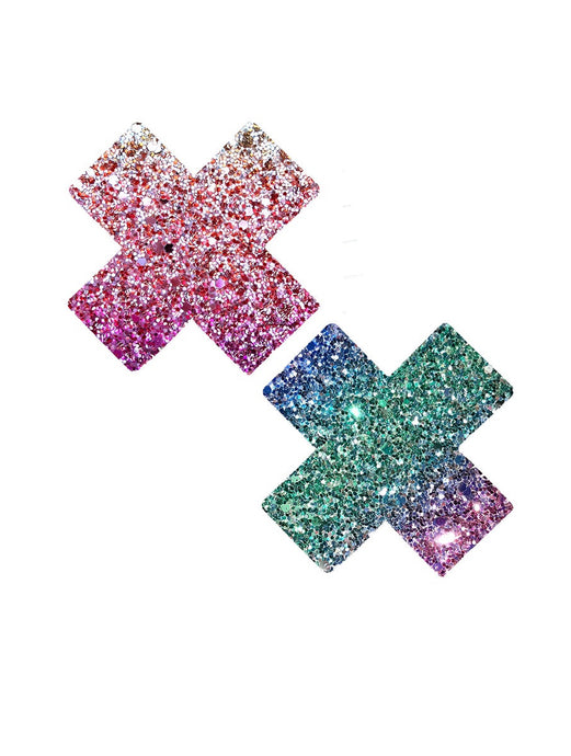 Super Sparkle Rock Kandi Chunky Glitter X Factor Nipztix Pasties Nipple Cover by Neva Nude