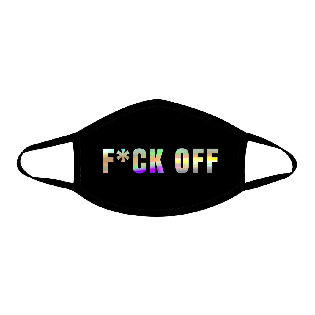 Black Fuck Off Face Mask