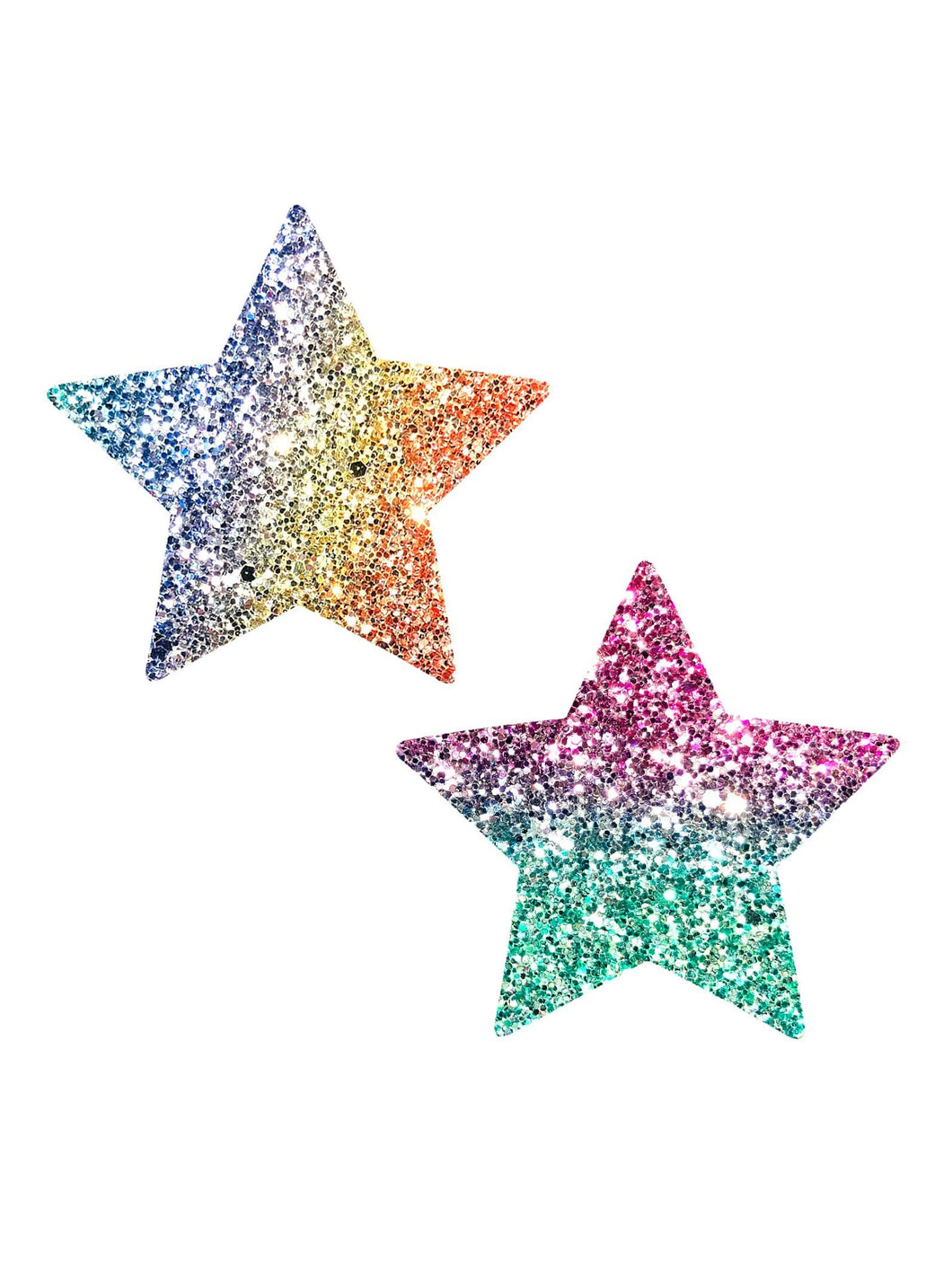 Super Sparkle Rock Kandi Multicolor Glitter Star Pasties