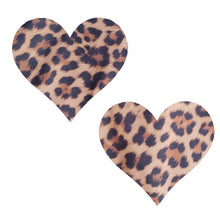 Load image into Gallery viewer, Cheetah Massive Heart Pasties - XL
