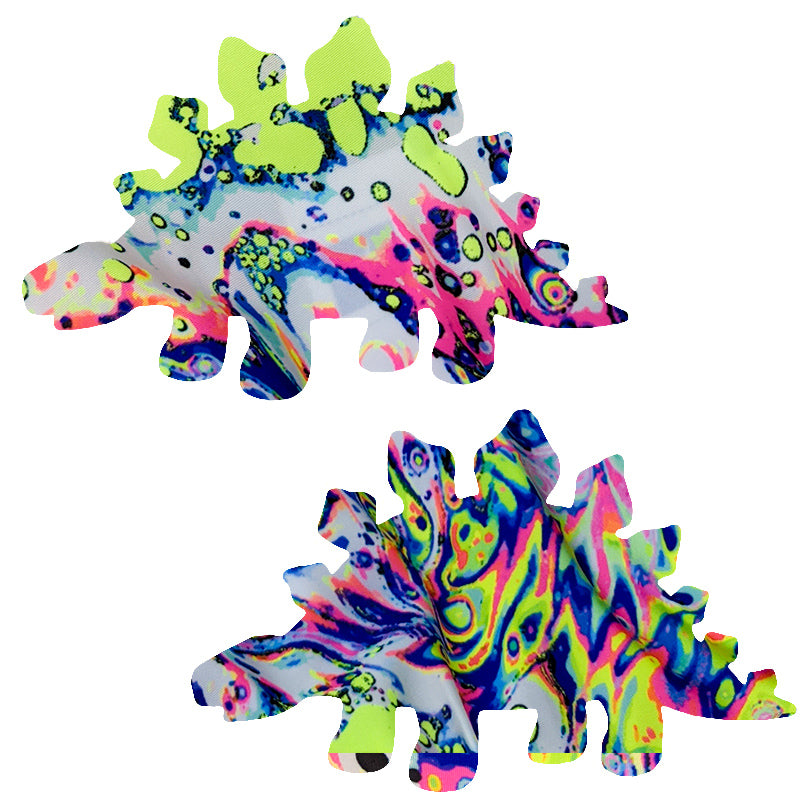 Acid Neon Dinosaur Pasties - XL