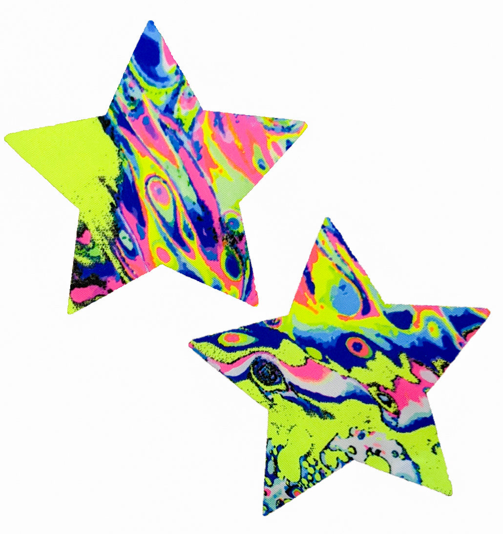 Acid Neon Star Pasties