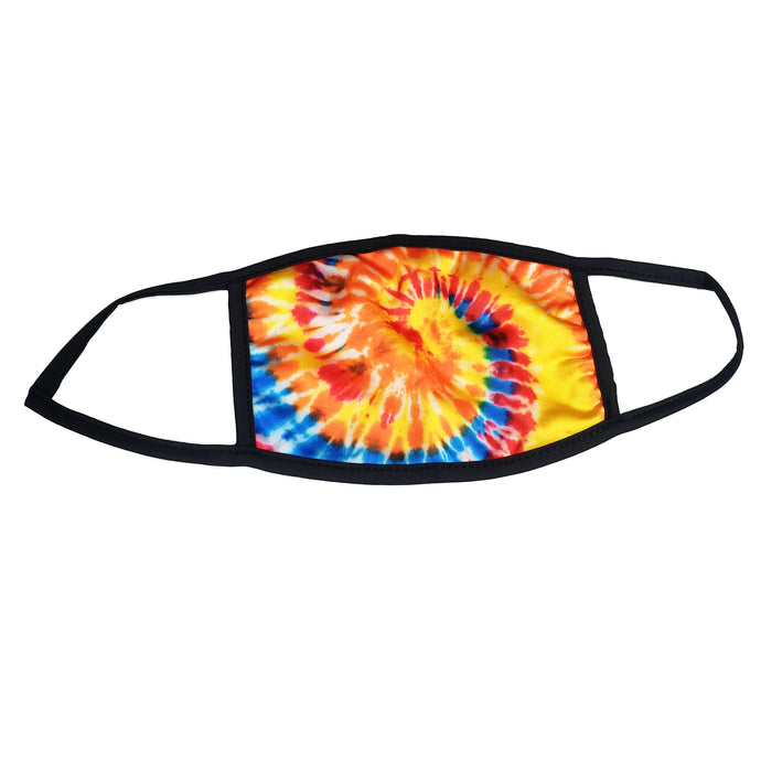 Tie Dye Orange Sugar Face Mask - with 2 filters- Ready To Ship