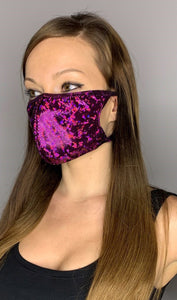 Dance Revolution Holographic Face Mask - Rave Mask Style