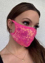 Load image into Gallery viewer, Pretty Little Sequins Face Mask - Rave Mask Style